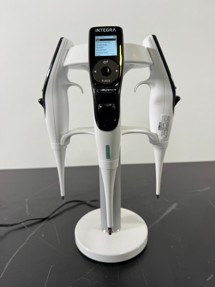 Image of Integra Electronic Single Channel Pipettes w/Stand - Quantity 4